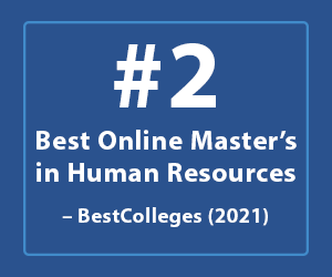 Image of Best Online Master's in Human Resources Program at UConn Badge