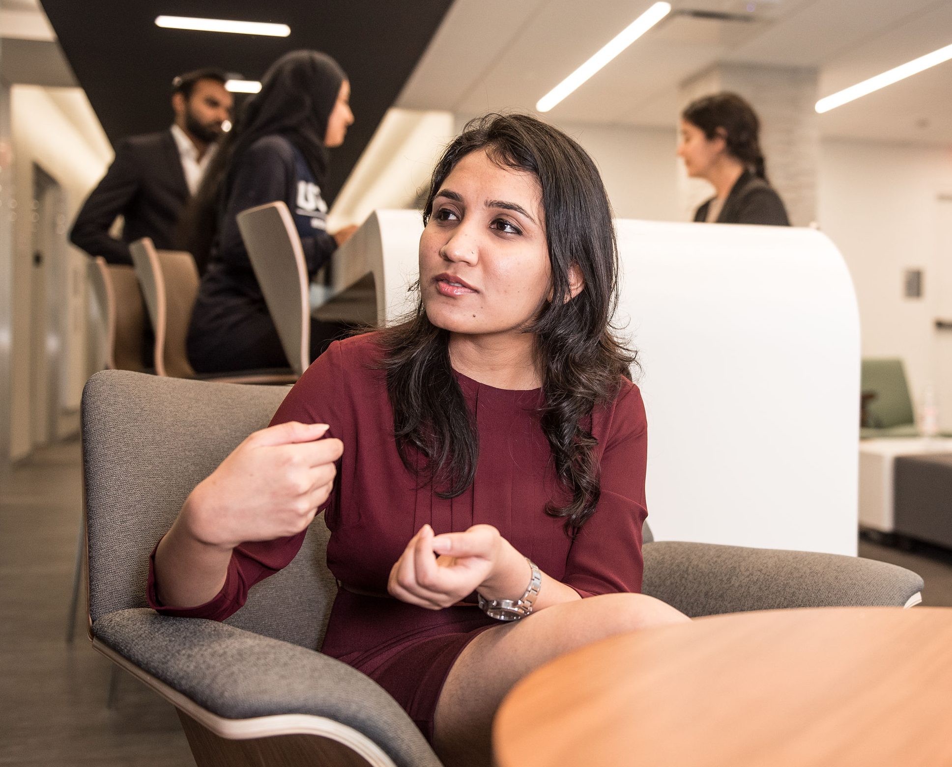 Students in lounge